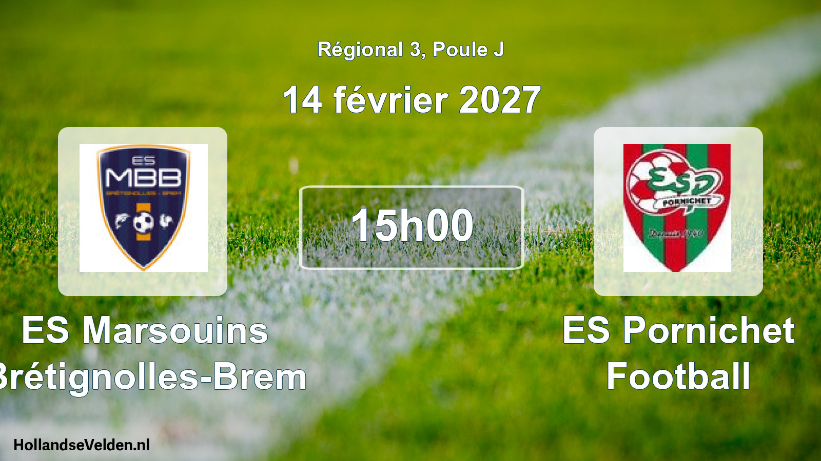 Scheduled Match: ES Marsouins Brétignolles-Brem - ES Pornichet Football (14 February 2027)