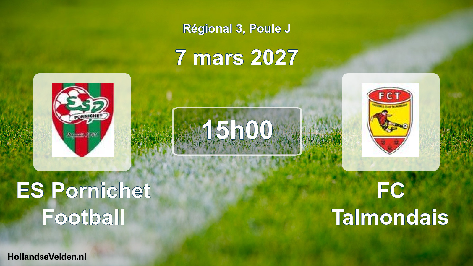 Scheduled Match: ES Pornichet Football - FC Talmondais (7 March 2027)