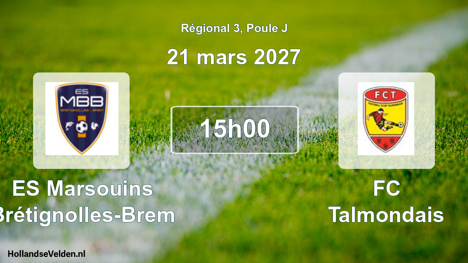 Scheduled Match: ES Marsouins Brétignolles-Brem - FC Talmondais (21 March 2027)