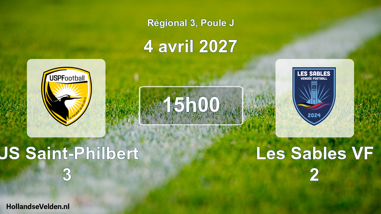 Scheduled Match: US Saint-Philbert 3 - Les Sables VF 2 (4 April 2027)