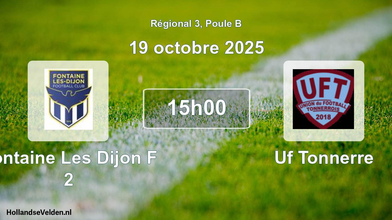 Scheduled Match: Fontaine Les Dijon F 2 - Uf Tonnerre (19 October 2025)