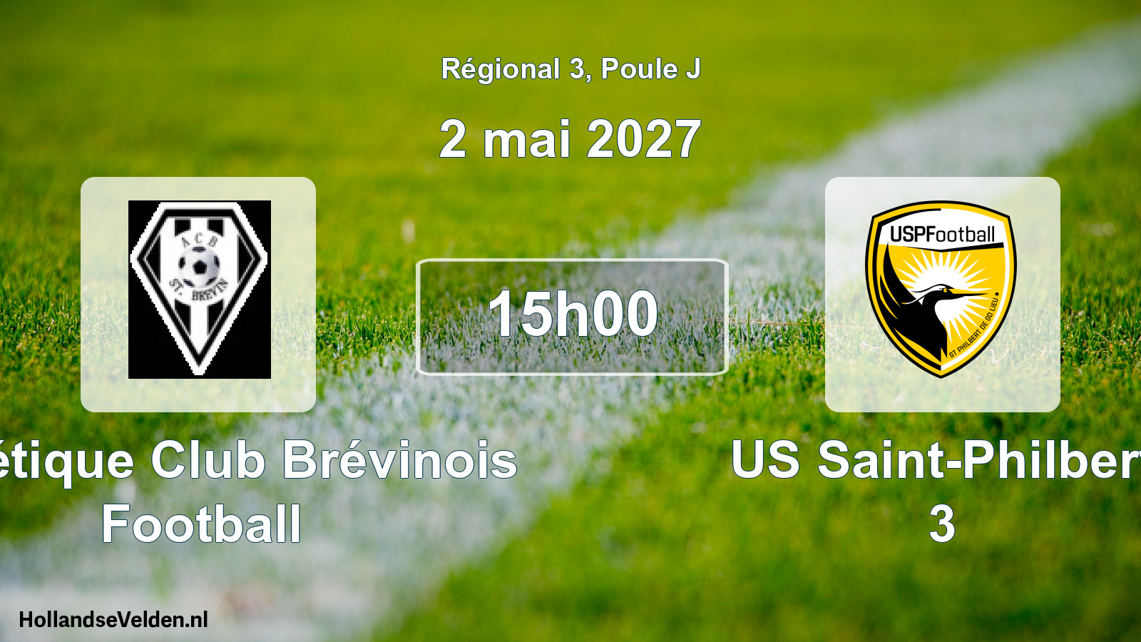 Scheduled Match: Athlétique Club Brévinois Football - US Saint-Philbert 3 (2 May 2027)