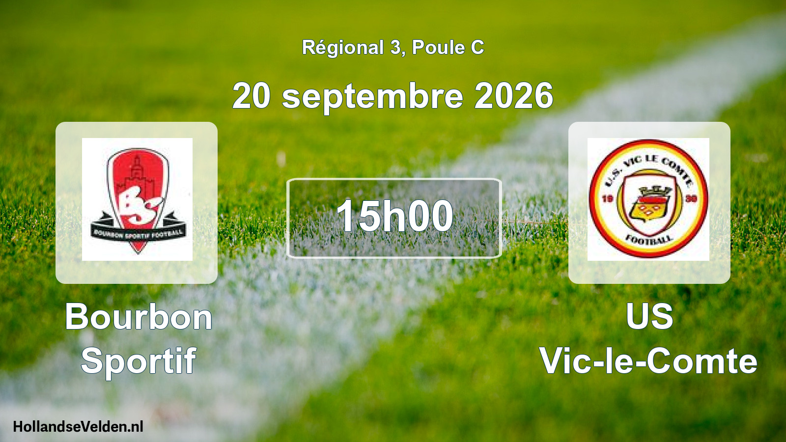Scheduled Match: Bourbon Sportif - US Vic-le-Comte (20 September 2026)