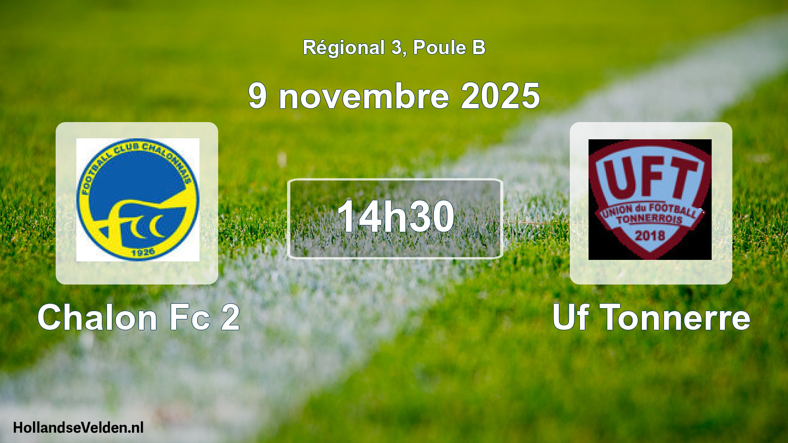 Geplande wedstrijd: Chalon Fc 2 - Uf Tonnerre (9 novembre 2025)