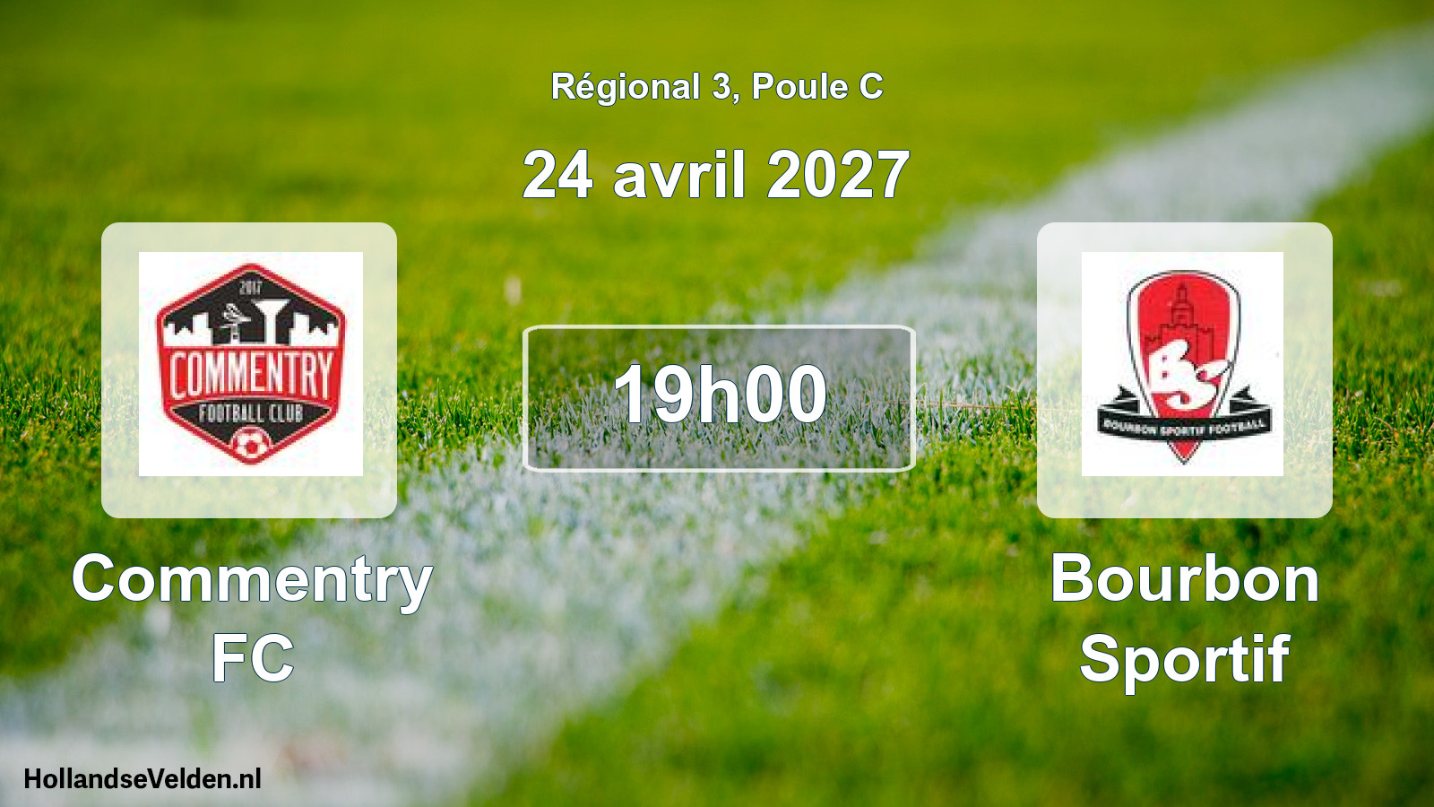 Match programmé: Commentry FC - Bourbon Sportif (24 avril 2027)