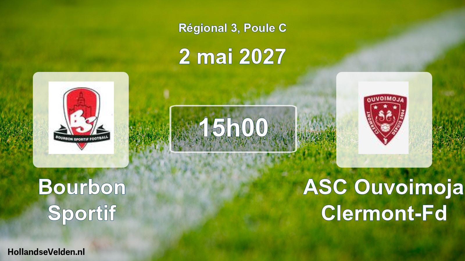 Match programmé: Bourbon Sportif - ASC Ouvoimoja Clermont-Fd (2 mai 2027)