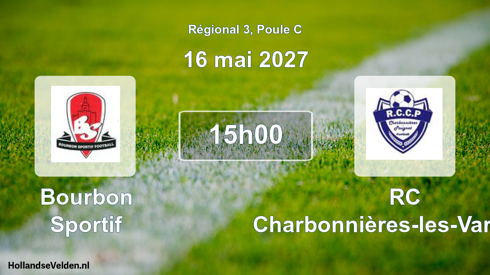 Match programmé: Bourbon Sportif - RC Charbonnières-les-Varennes (16 mai 2027)