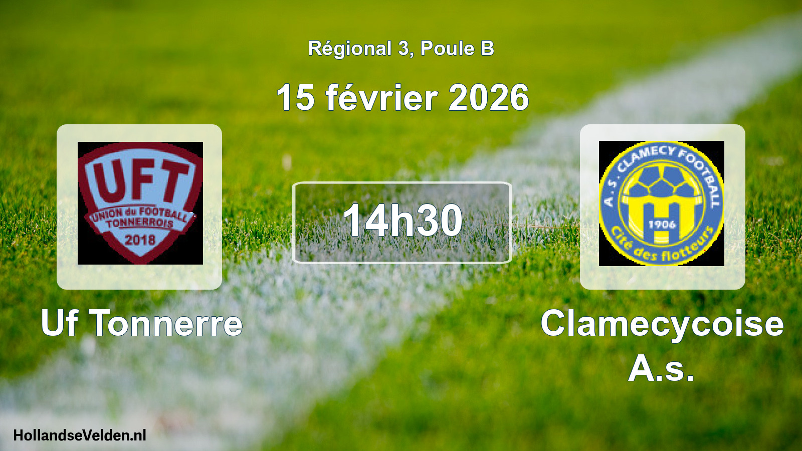 Geplande wedstrijd: Uf Tonnerre - Clamecycoise A.s. (15 février 2026)