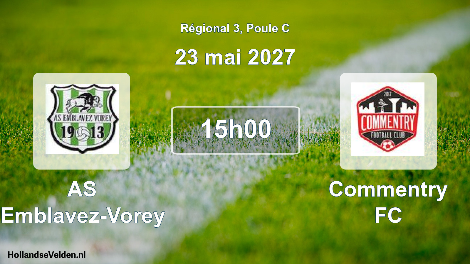 Match programmé: AS Emblavez-Vorey - Commentry FC (23 mai 2027)