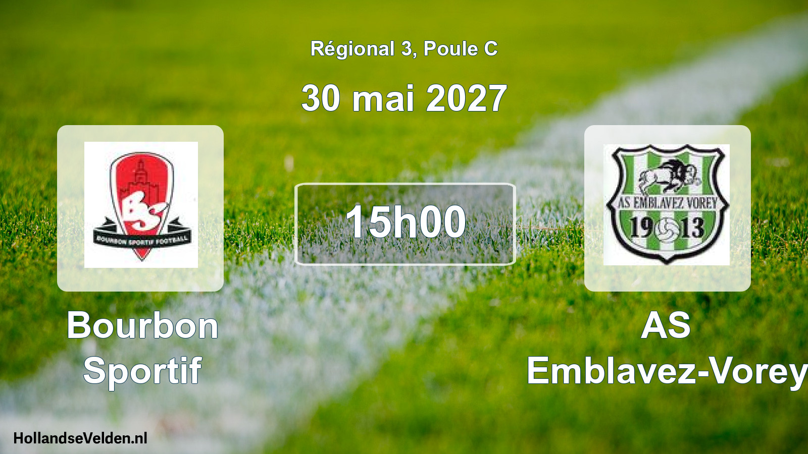 Scheduled Match: Bourbon Sportif - AS Emblavez-Vorey (30 May 2027)