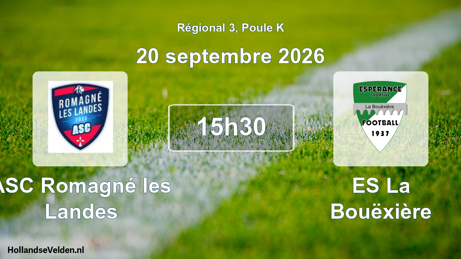 Scheduled Match: ASC Romagné les Landes - ES La Bouëxière (20 September 2026)