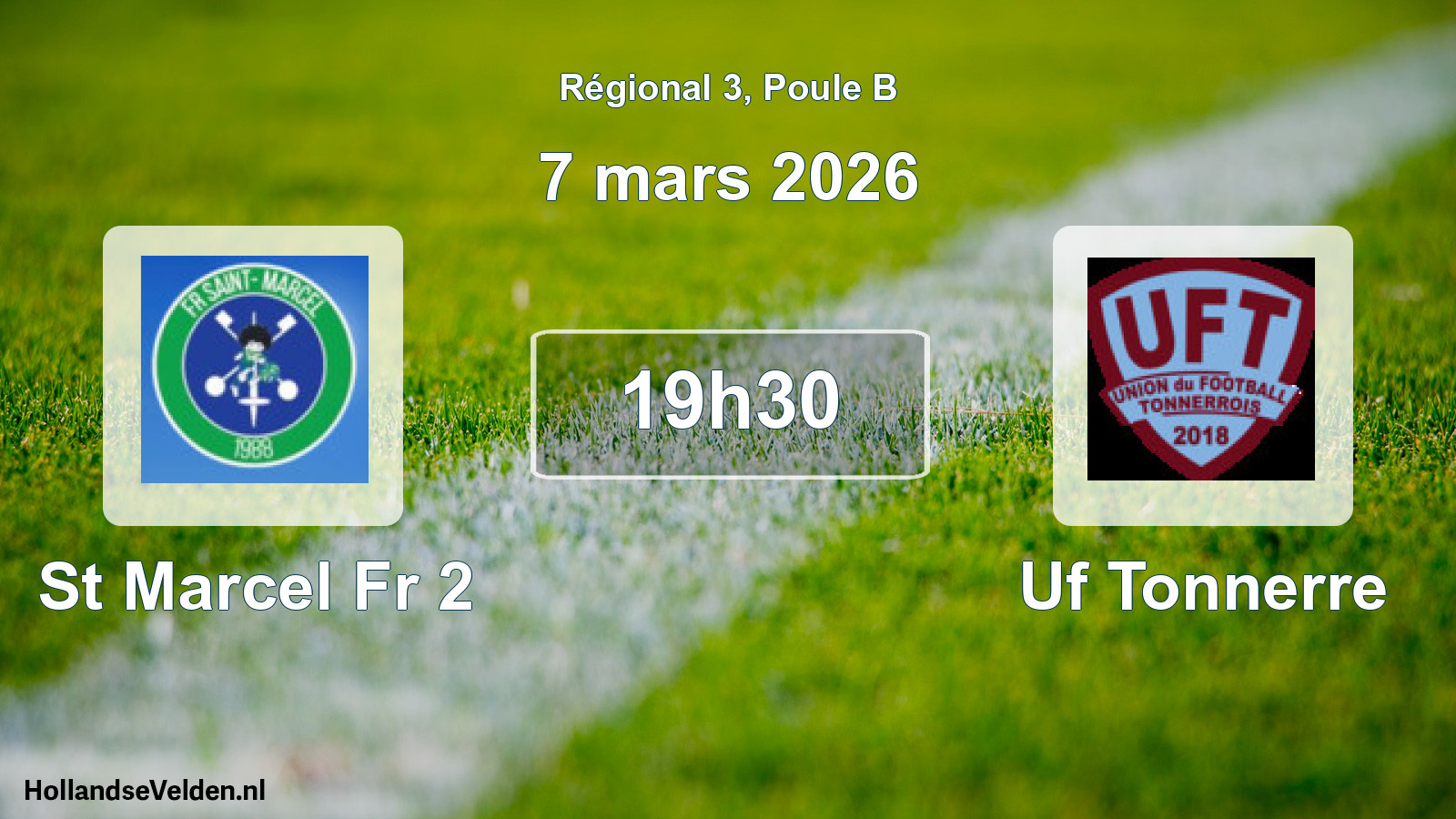 Geplande wedstrijd: St Marcel Fr 2 - Uf Tonnerre (7 maart 2026)