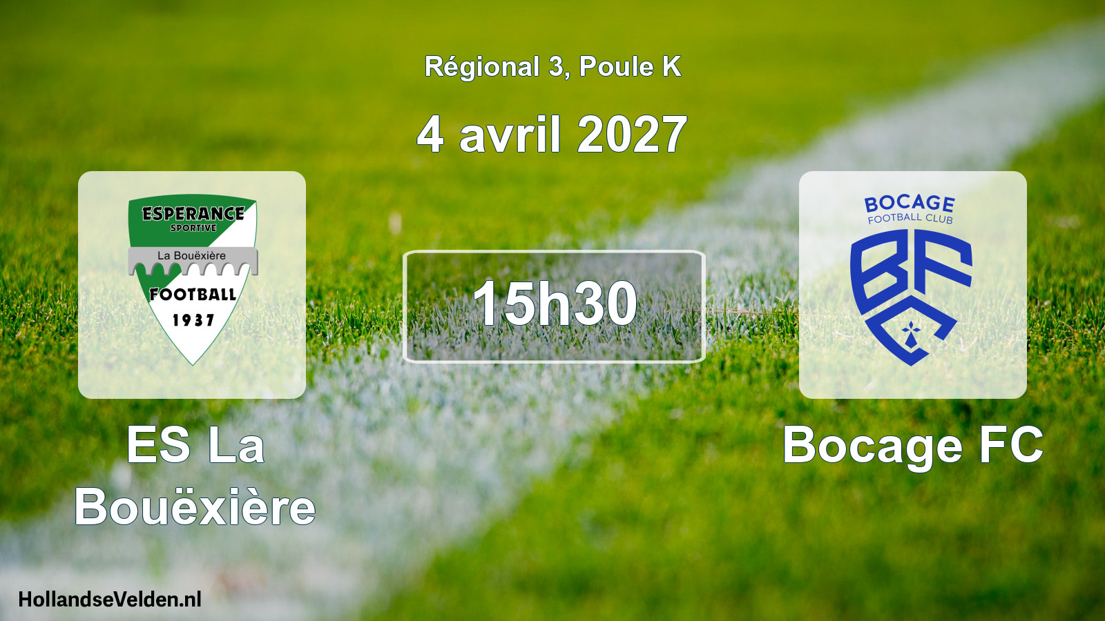 Scheduled Match: ES La Bouëxière - Bocage FC (4 April 2027)
