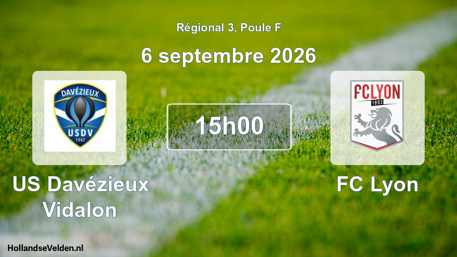 Scheduled Match: US Davézieux Vidalon - FC Lyon (6 September 2026)