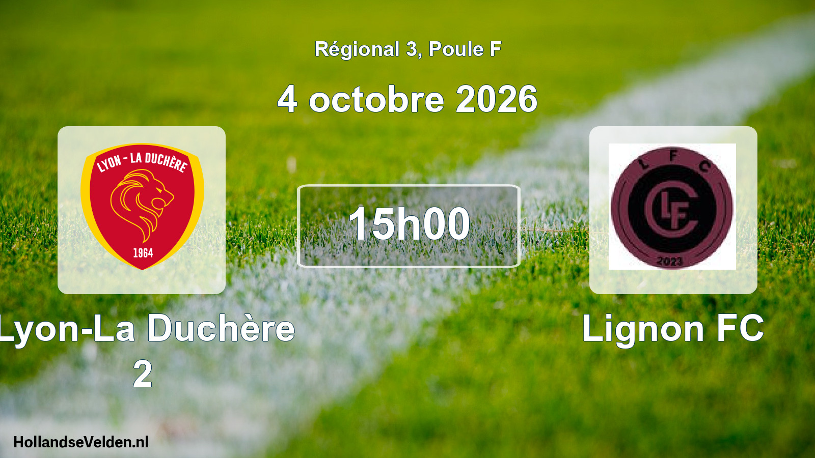 Scheduled Match: Lyon-La Duchère 2 - Lignon FC (4 October 2026)