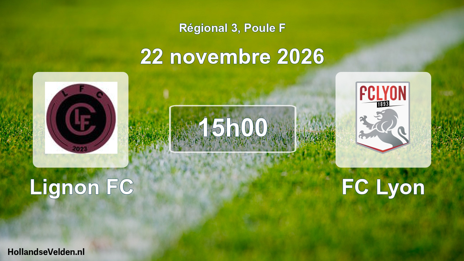 Scheduled Match: Lignon FC - FC Lyon (22 November 2026)