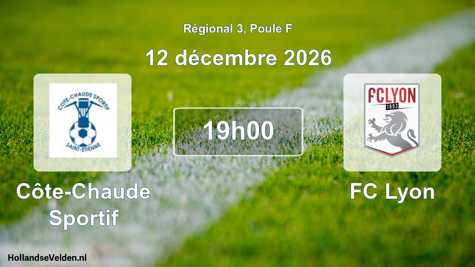 Scheduled Match: Côte-Chaude Sportif - FC Lyon (12 December 2026)