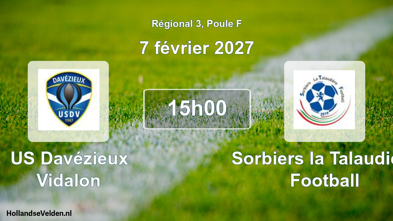 Match programmé: US Davézieux Vidalon - Sorbiers la Talaudière Football (7 février 2027)
