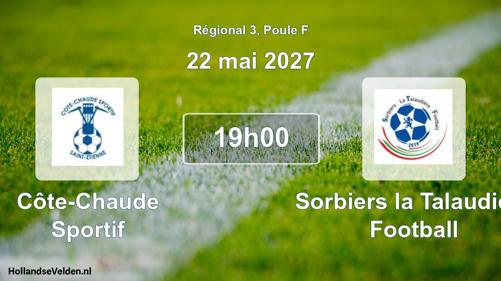 Scheduled Match: Côte-Chaude Sportif - Sorbiers la Talaudière Football (22 May 2027)