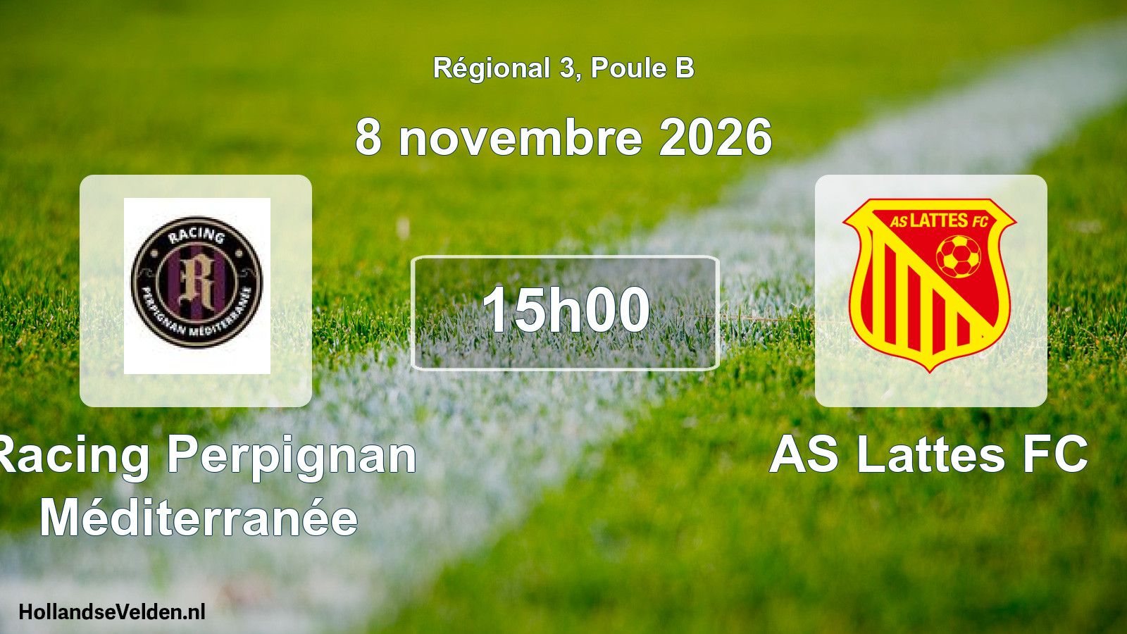 Scheduled Match: Racing Perpignan Méditerranée - AS Lattes FC (8 November 2026)