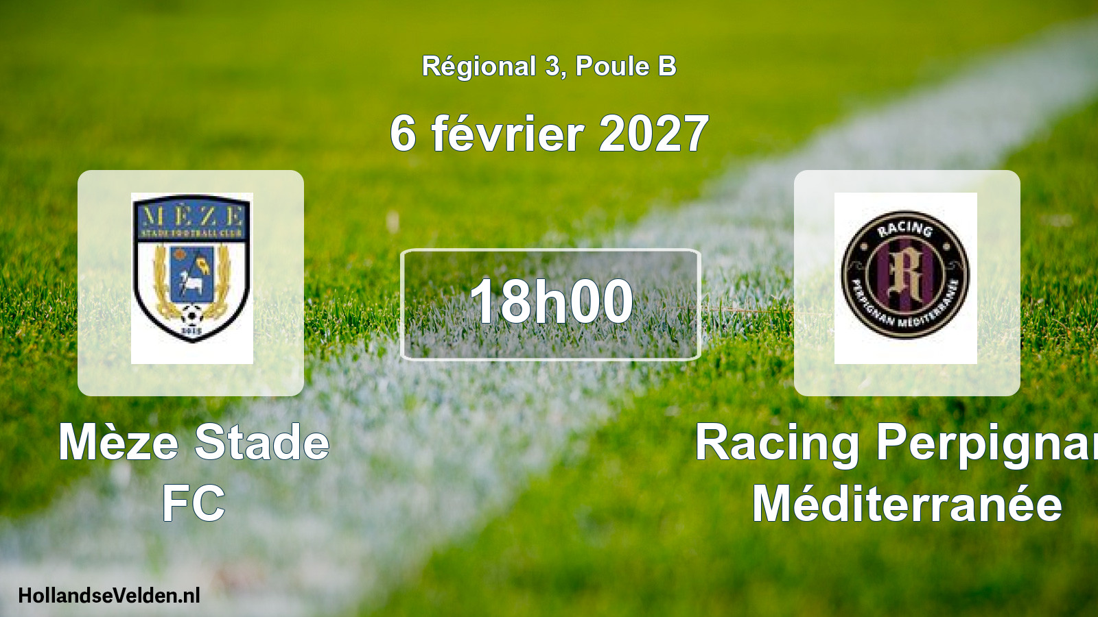 Scheduled Match: Mèze Stade FC - Racing Perpignan Méditerranée (6 February 2027)