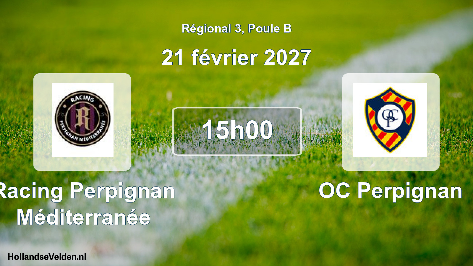 Match programmé: Racing Perpignan Méditerranée - OC Perpignan (21 février 2027)