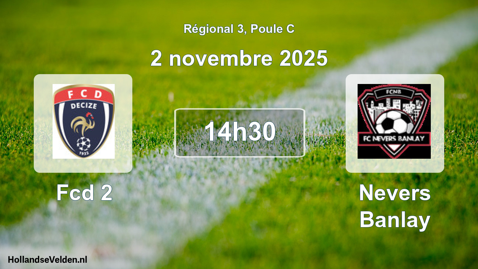 Geplande wedstrijd: Fcd 2 - Nevers Banlay (2 novembre 2025)