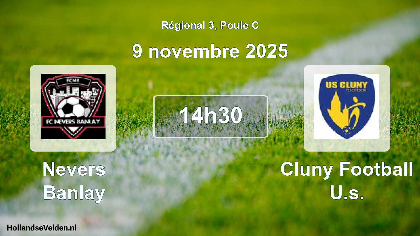 Geplande wedstrijd: Nevers Banlay - Cluny Football U.s. (9 novembre 2025)