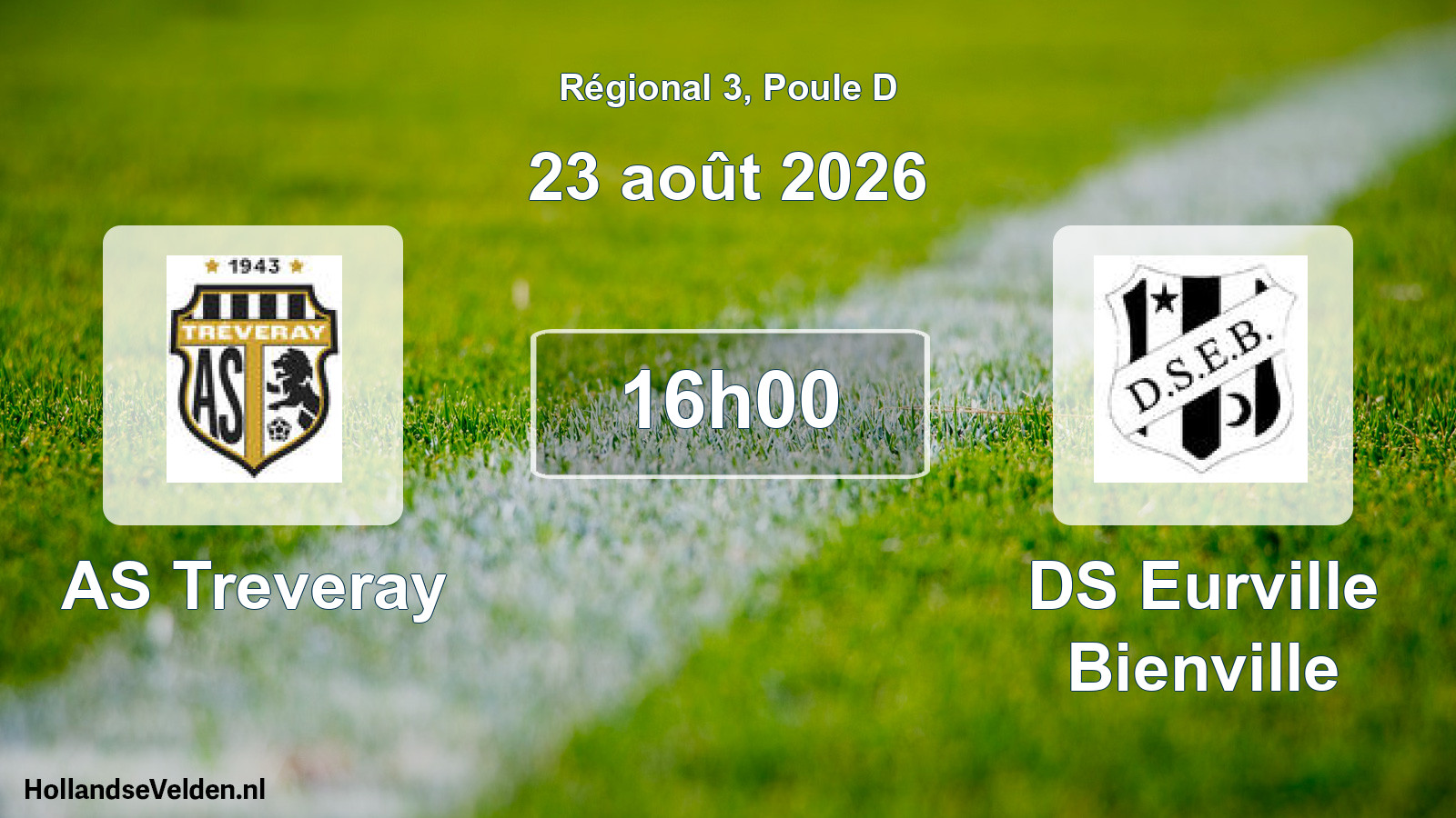 Scheduled Match: AS Treveray - DS Eurville Bienville (23 August 2026)