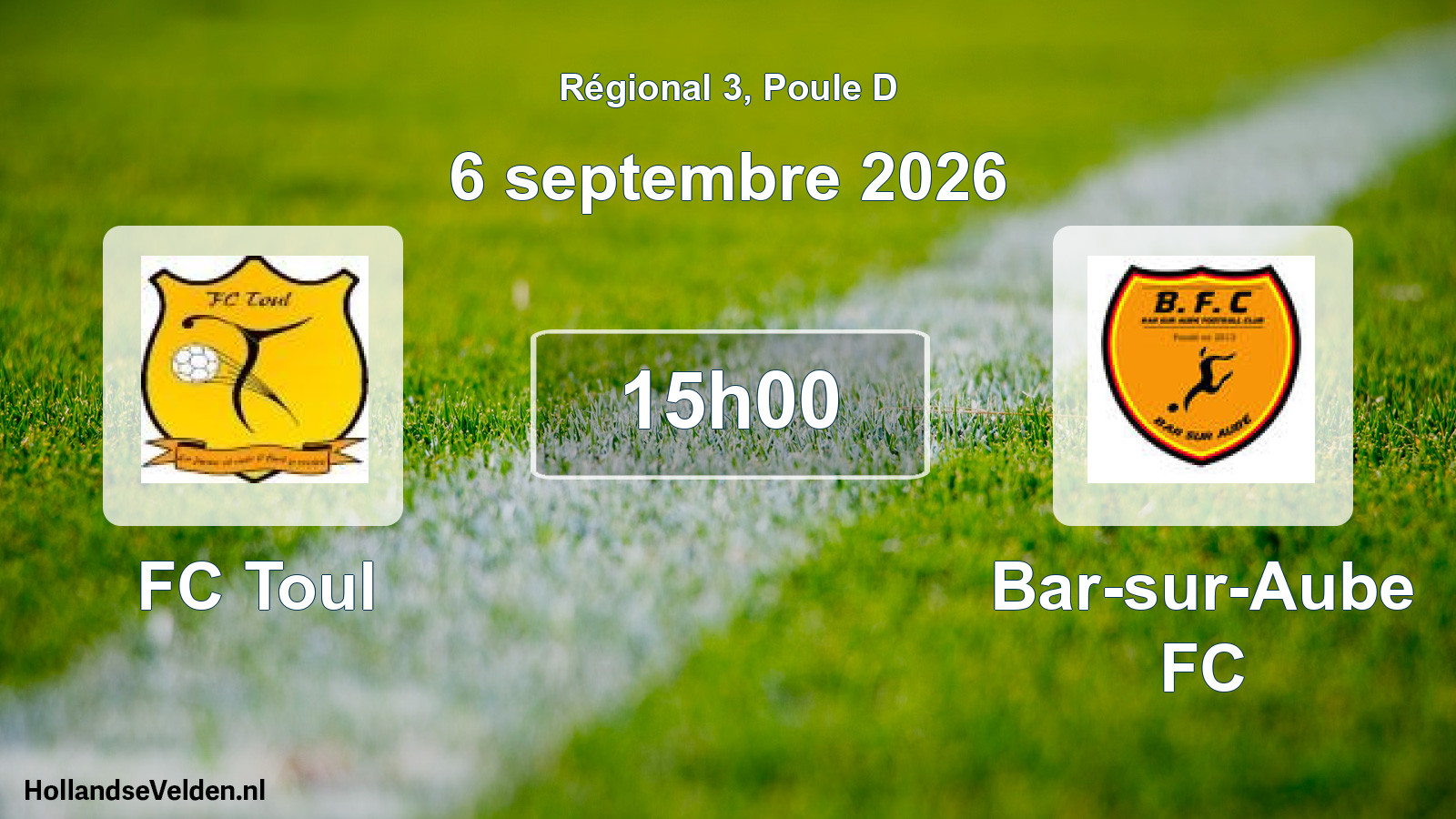 Scheduled Match: FC Toul - Bar-sur-Aube FC (6 September 2026)
