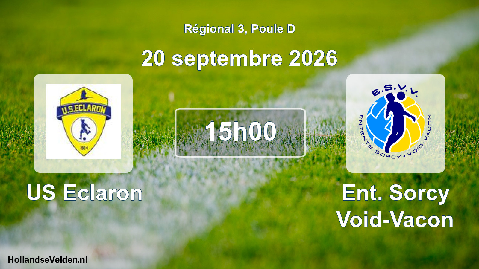 Scheduled Match: US Eclaron - Ent. Sorcy Void-Vacon (20 September 2026)