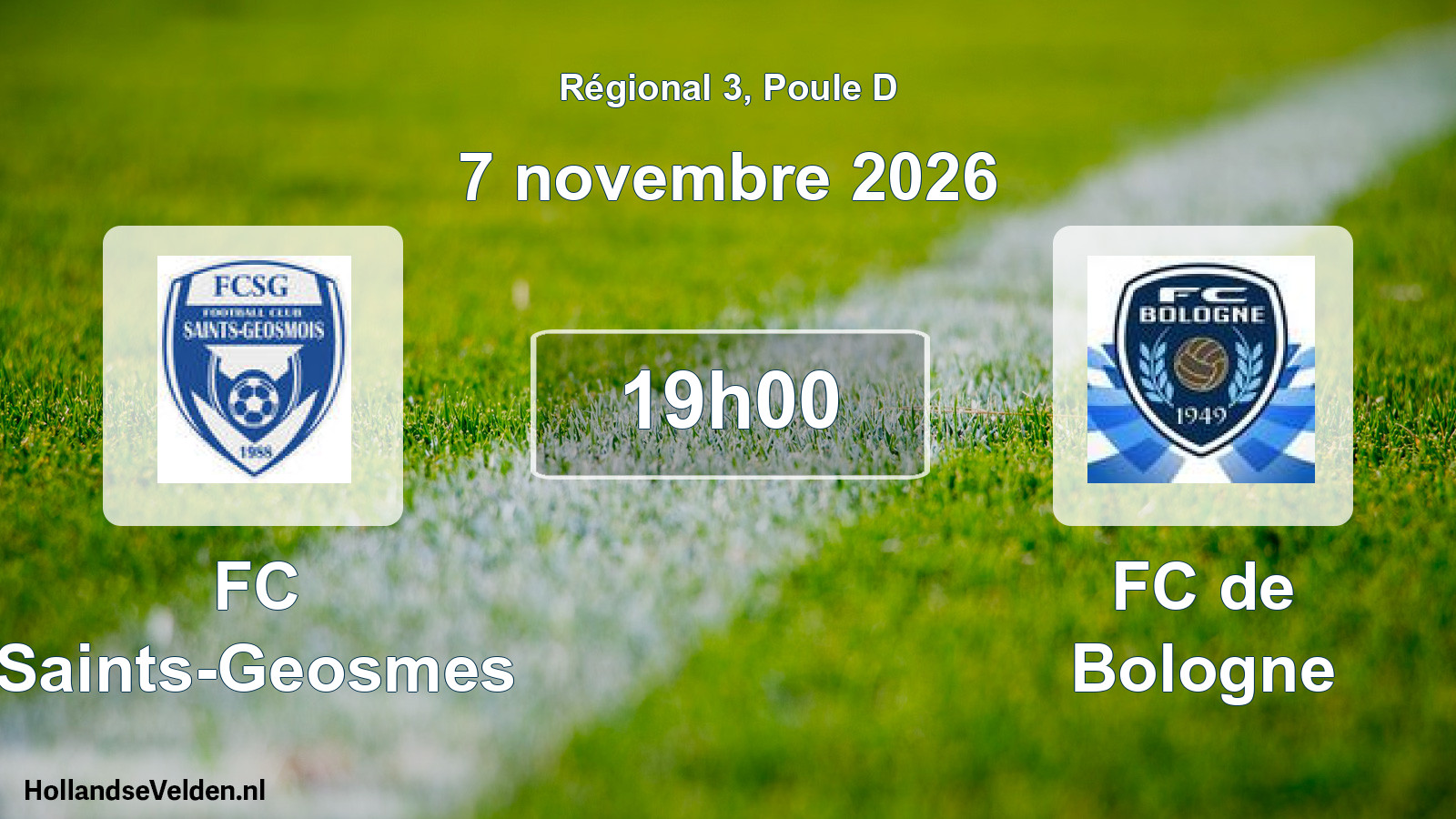 Scheduled Match: FC Saints-Geosmes - FC de Bologne (7 November 2026)