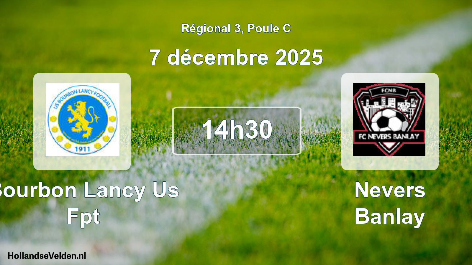 Geplande wedstrijd: Bourbon Lancy Us Fpt - Nevers Banlay (7 december 2025)