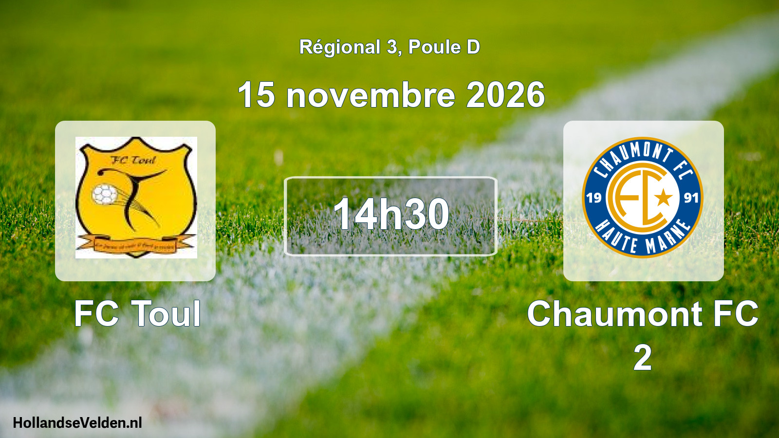 Scheduled Match: FC Toul - Chaumont FC 2 (15 November 2026)
