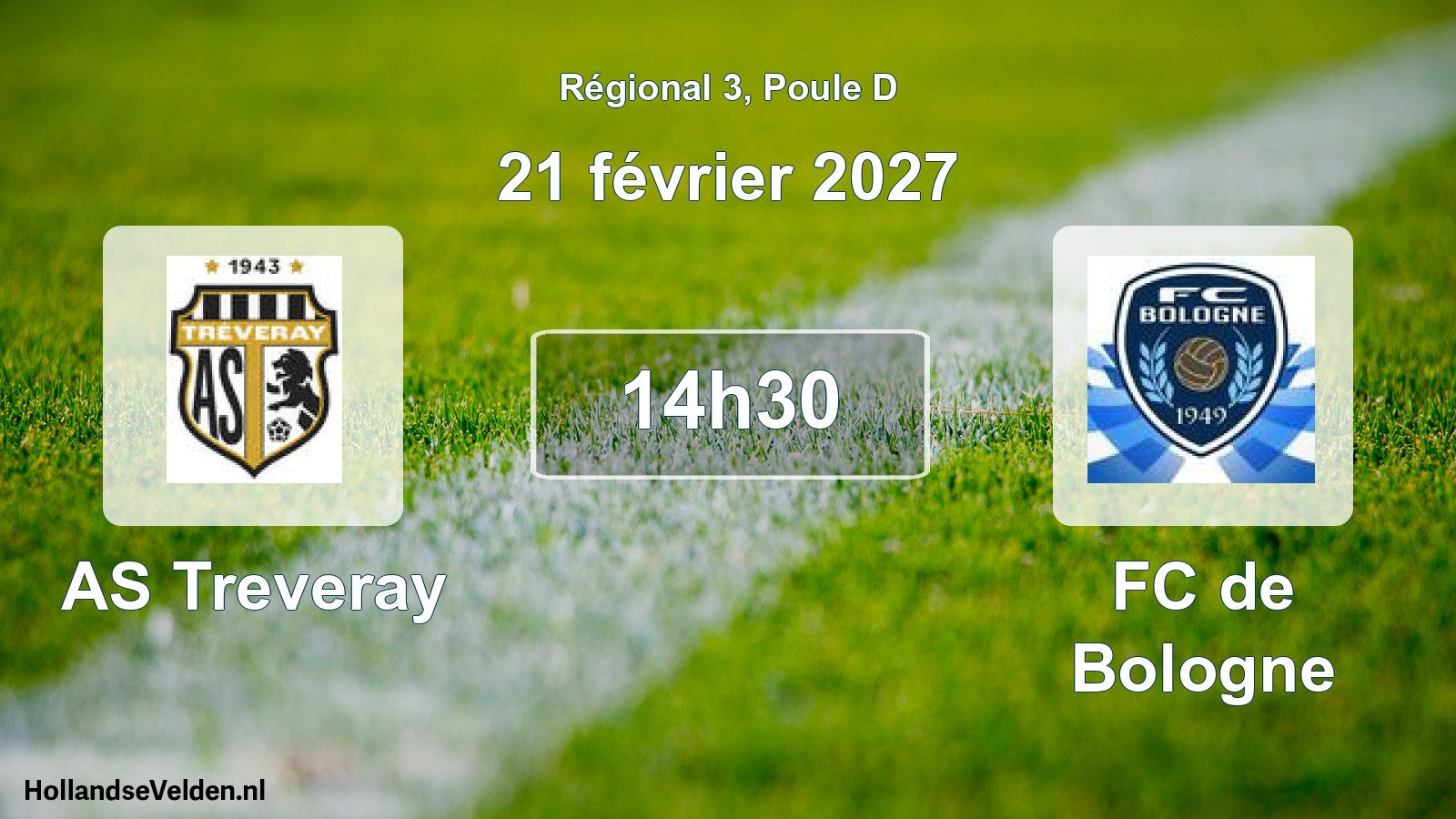Scheduled Match: AS Treveray - FC de Bologne (21 February 2027)
