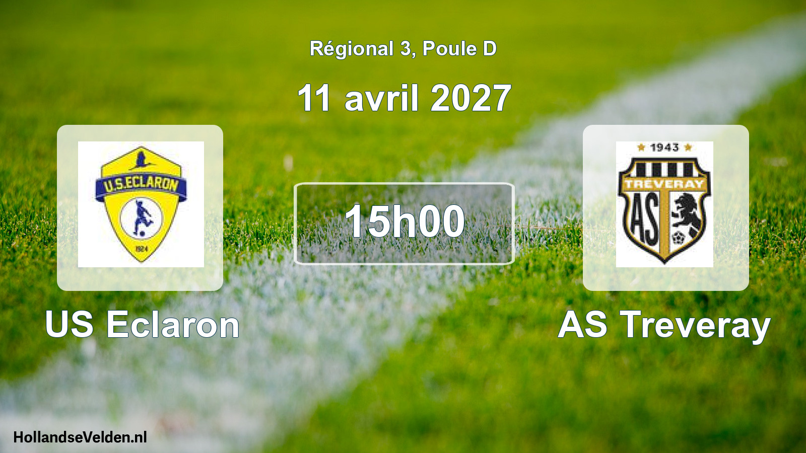 Scheduled Match: US Eclaron - AS Treveray (11 April 2027)