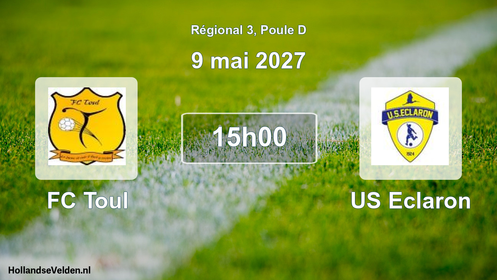 Match programmé: FC Toul - US Eclaron (9 mai 2027)