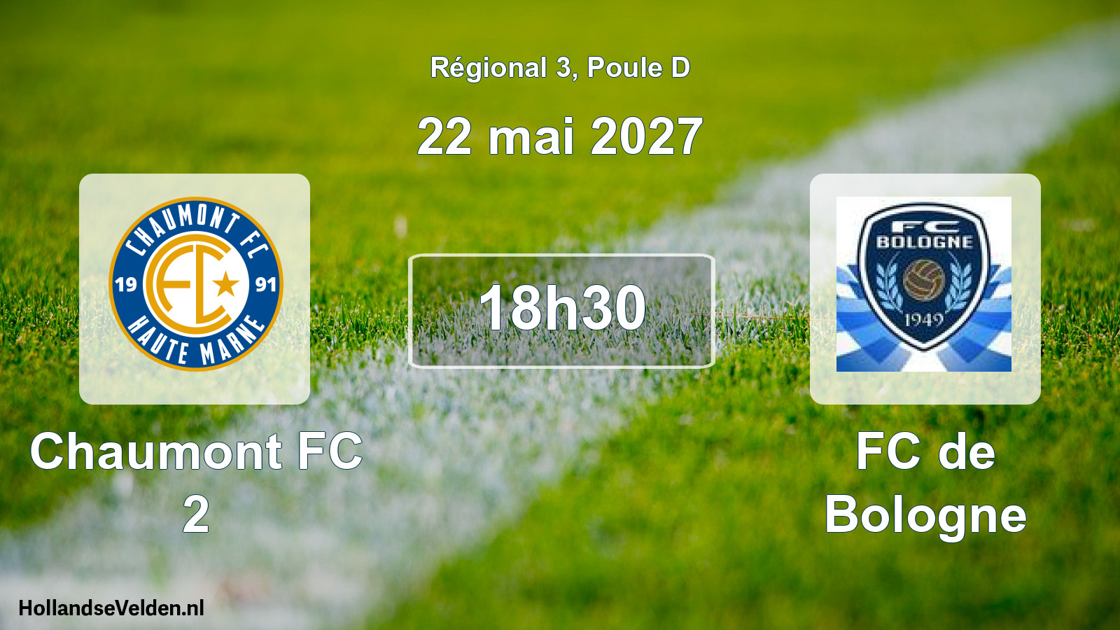 Scheduled Match: Chaumont FC 2 - FC de Bologne (22 May 2027)