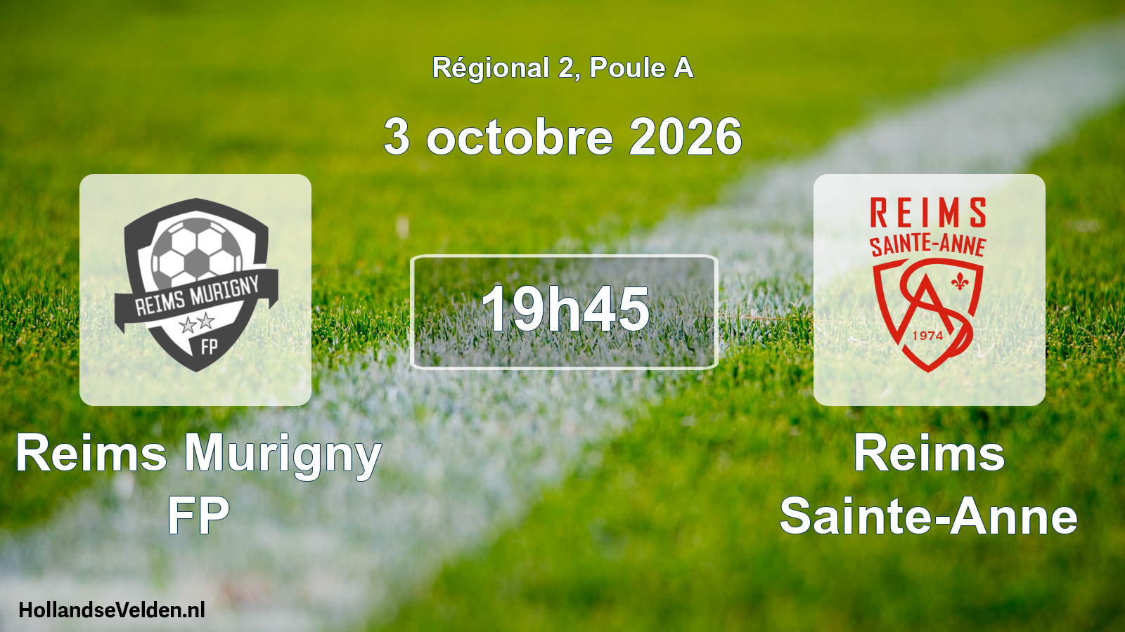 Scheduled Match: Reims Murigny FP - Reims Sainte-Anne (3 October 2026)