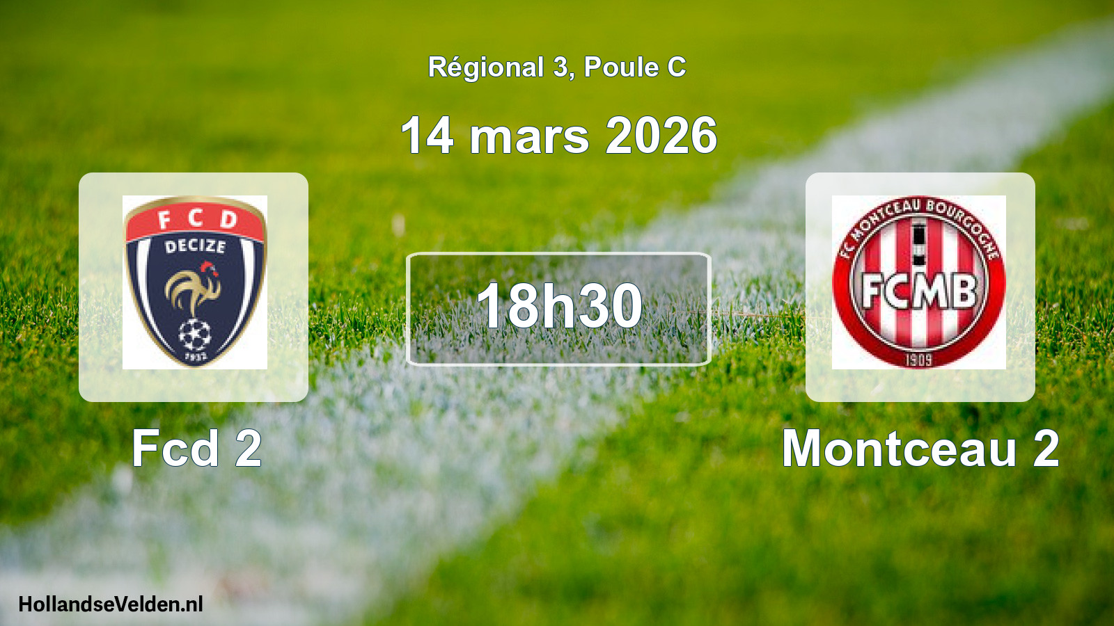 Scheduled Match: Fcd 2 - Montceau 2 (14 March 2026)