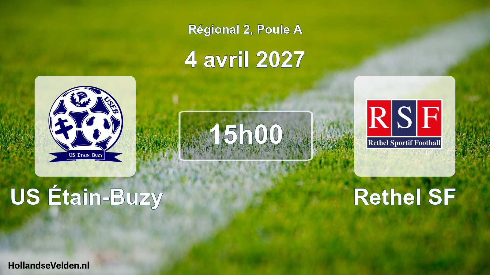 Match programmé: US Étain-Buzy - Rethel SF (4 avril 2027)