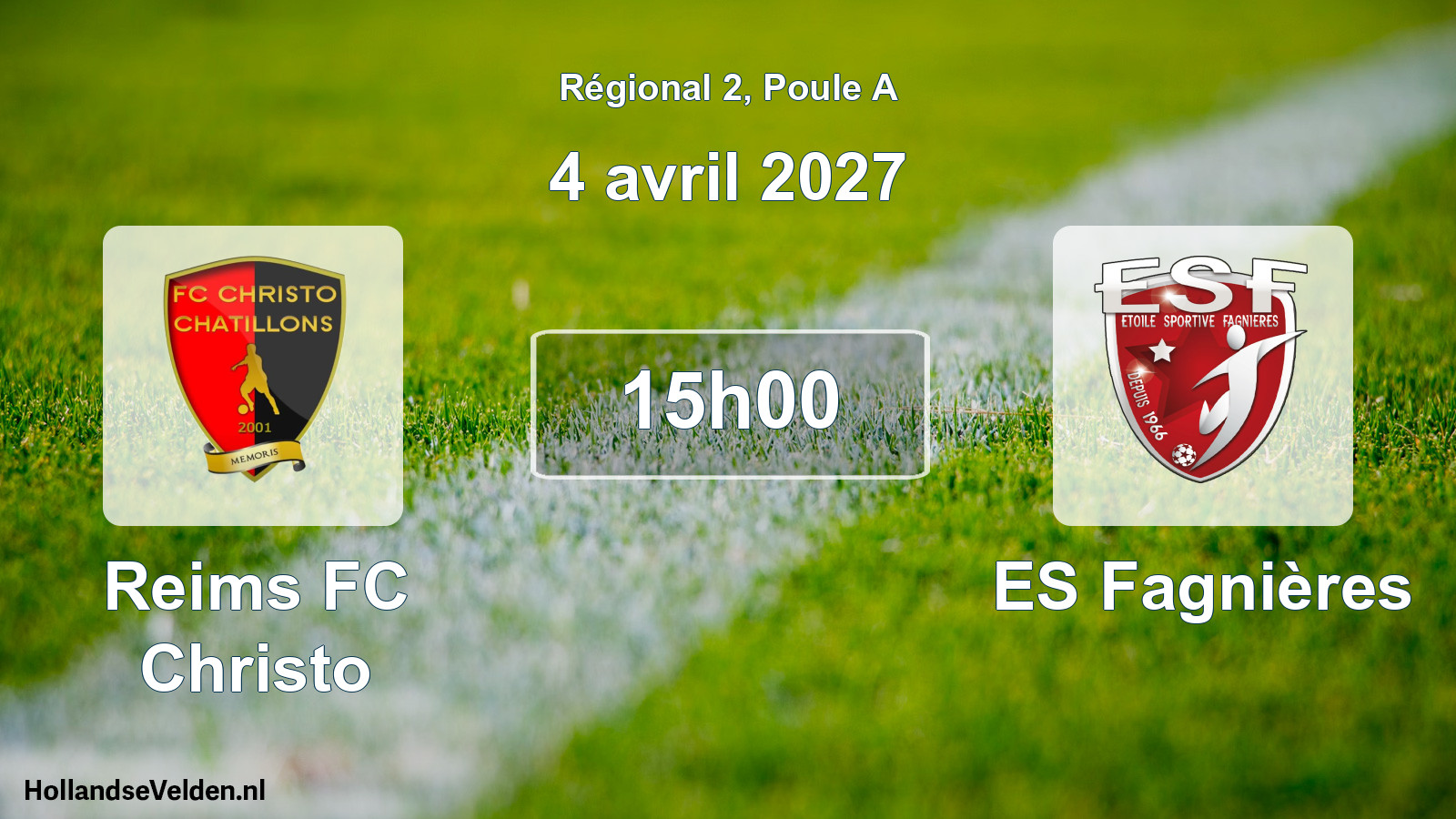 Scheduled Match: Reims FC Christo - ES Fagnières (4 April 2027)
