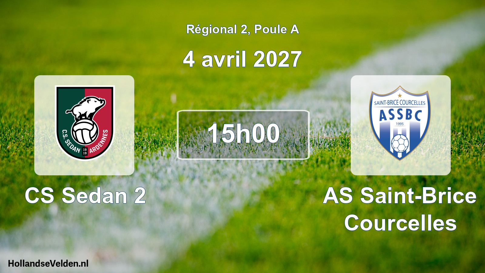 Scheduled Match: CS Sedan 2 - AS Saint-Brice Courcelles (4 April 2027)