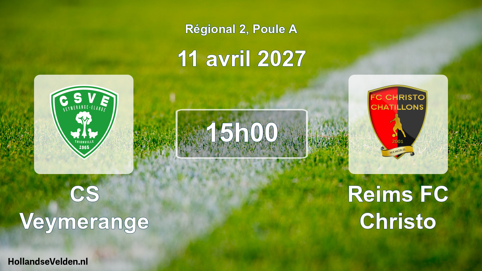 Scheduled Match: CS Veymerange - Reims FC Christo (11 April 2027)