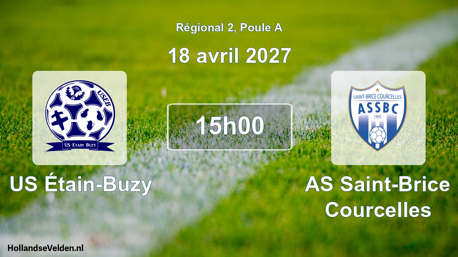 Scheduled Match: US Étain-Buzy - AS Saint-Brice Courcelles (18 April 2027)