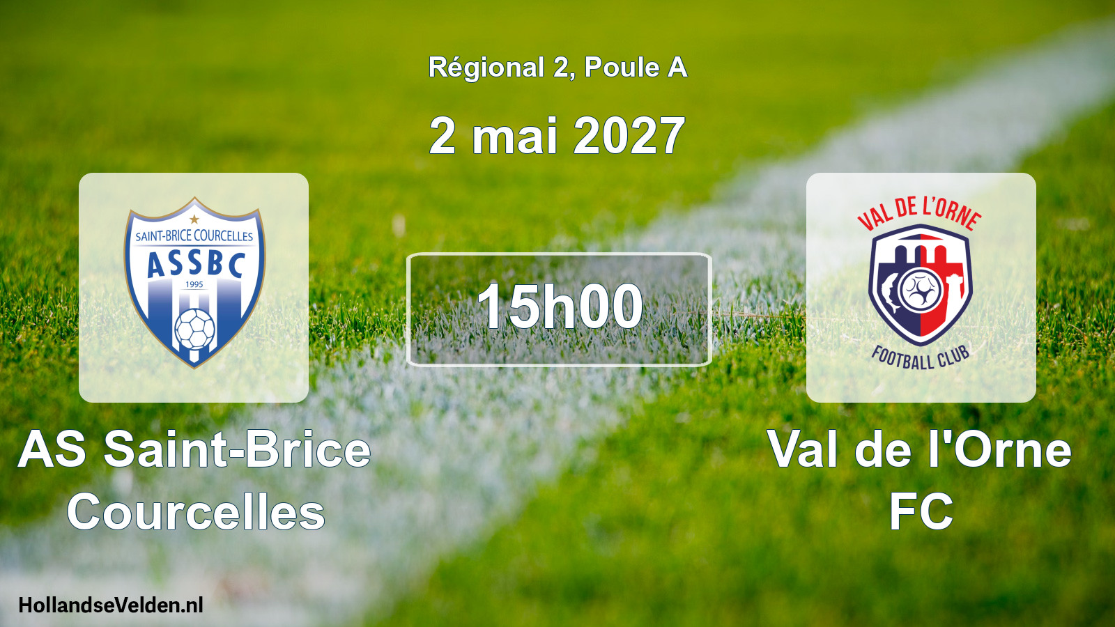 Scheduled Match: AS Saint-Brice Courcelles - Val de l'Orne FC (2 May 2027)