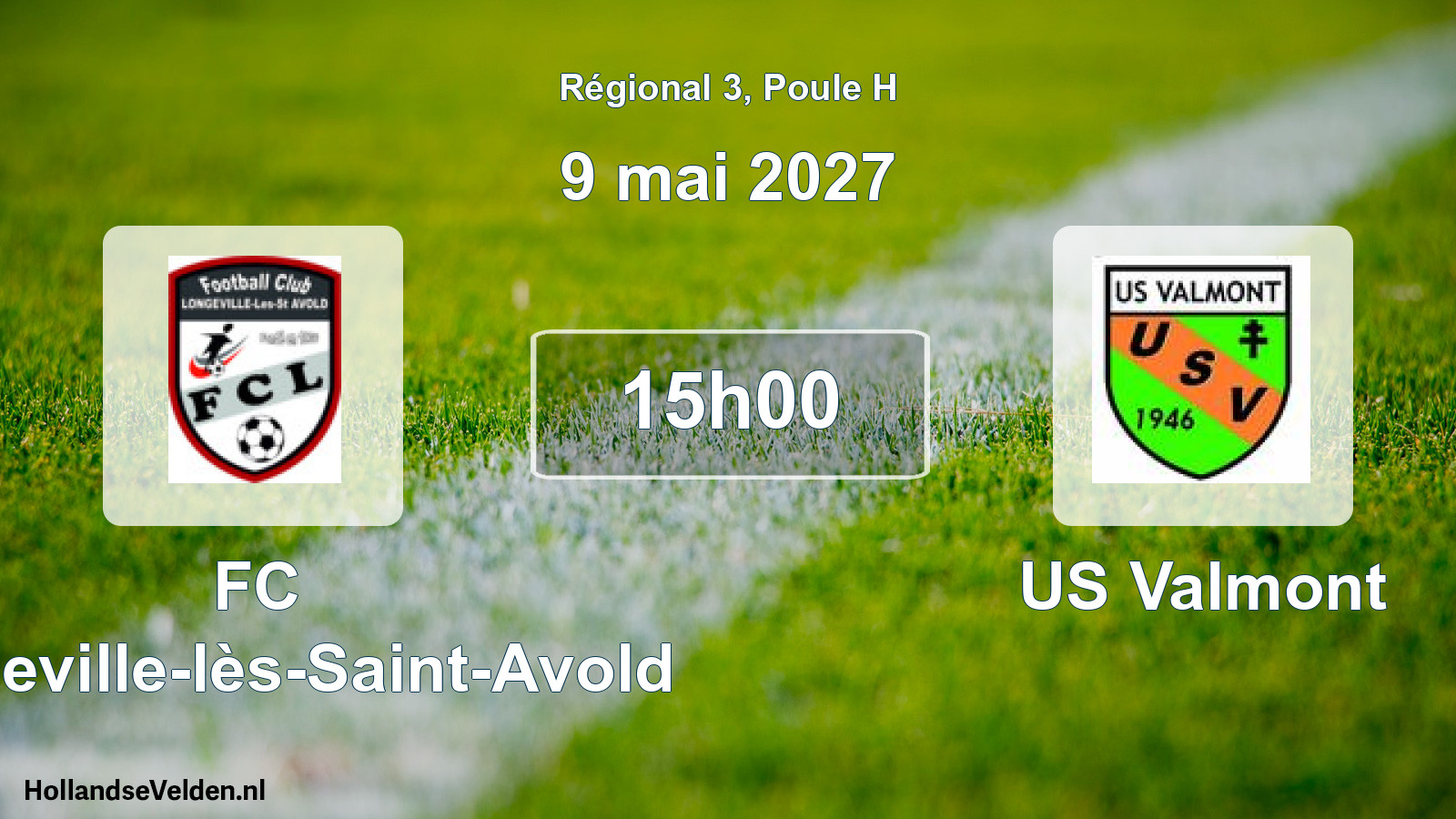 Match programmé: FC Longeville-lès-Saint-Avold - US Valmont (9 mai 2027)