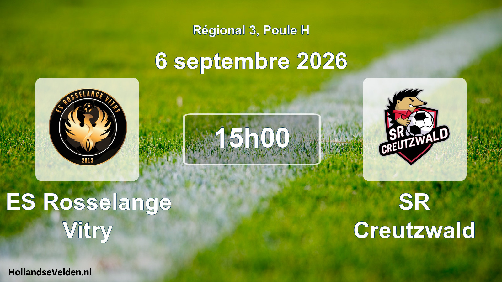 Scheduled Match: ES Rosselange Vitry - SR Creutzwald (6 September 2026)