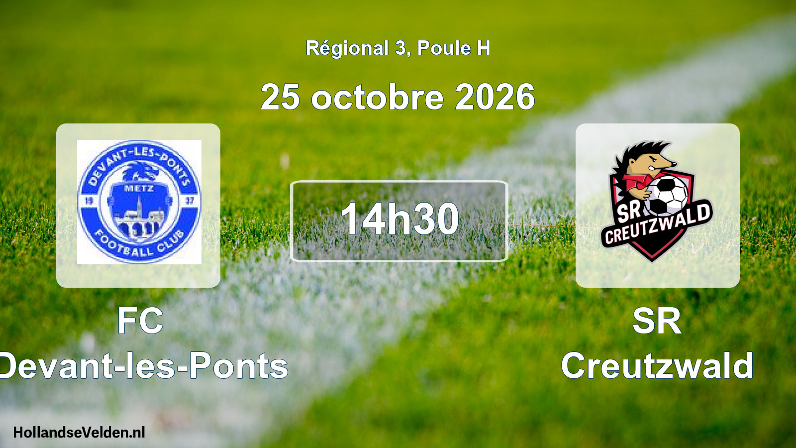 Scheduled Match: FC Devant-les-Ponts - SR Creutzwald (25 October 2026)