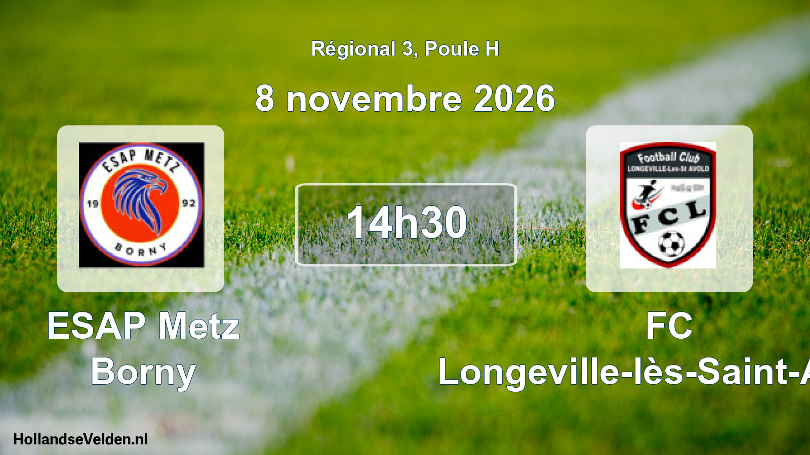 Scheduled Match: ESAP Metz Borny - FC Longeville-lès-Saint-Avold (8 November 2026)